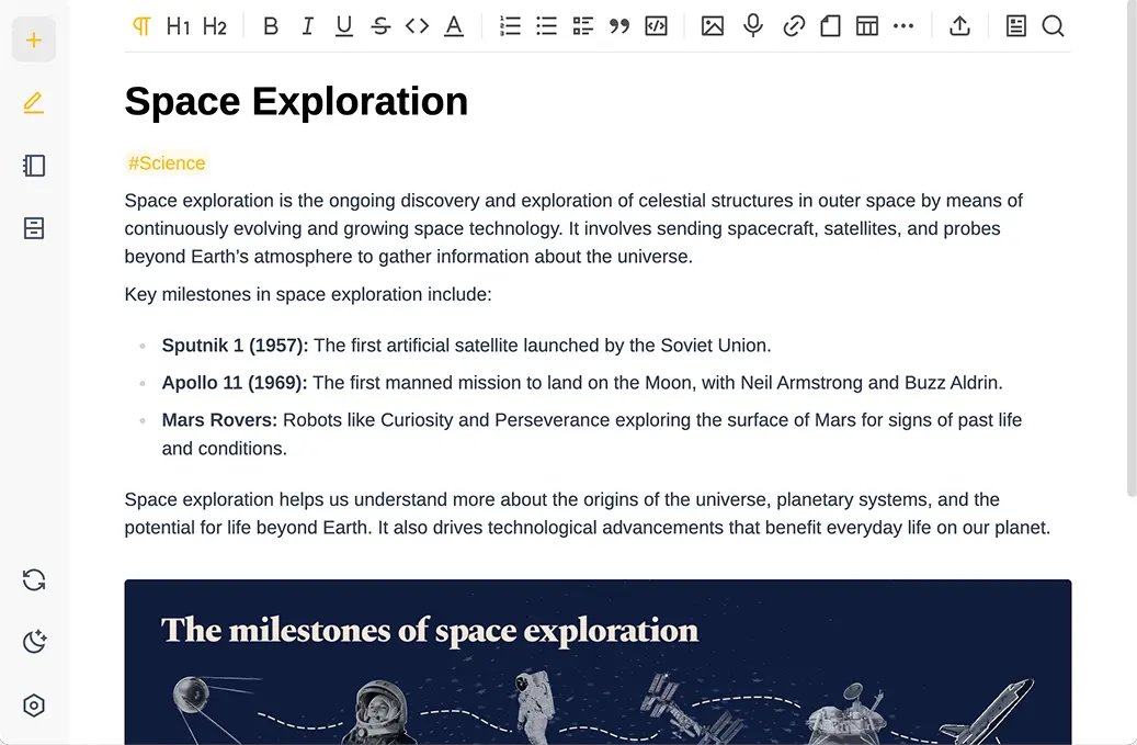 如果你有一些比較隱私的數據,放在Notion、Obsidian 這些雲端筆記工具上,害怕資料外洩。
可以看一下,Beaver Notes 這款開源筆記應用,所有筆記都儲存在本機裝置上,不經過任何第三方伺服器。
同時支援Markdown
