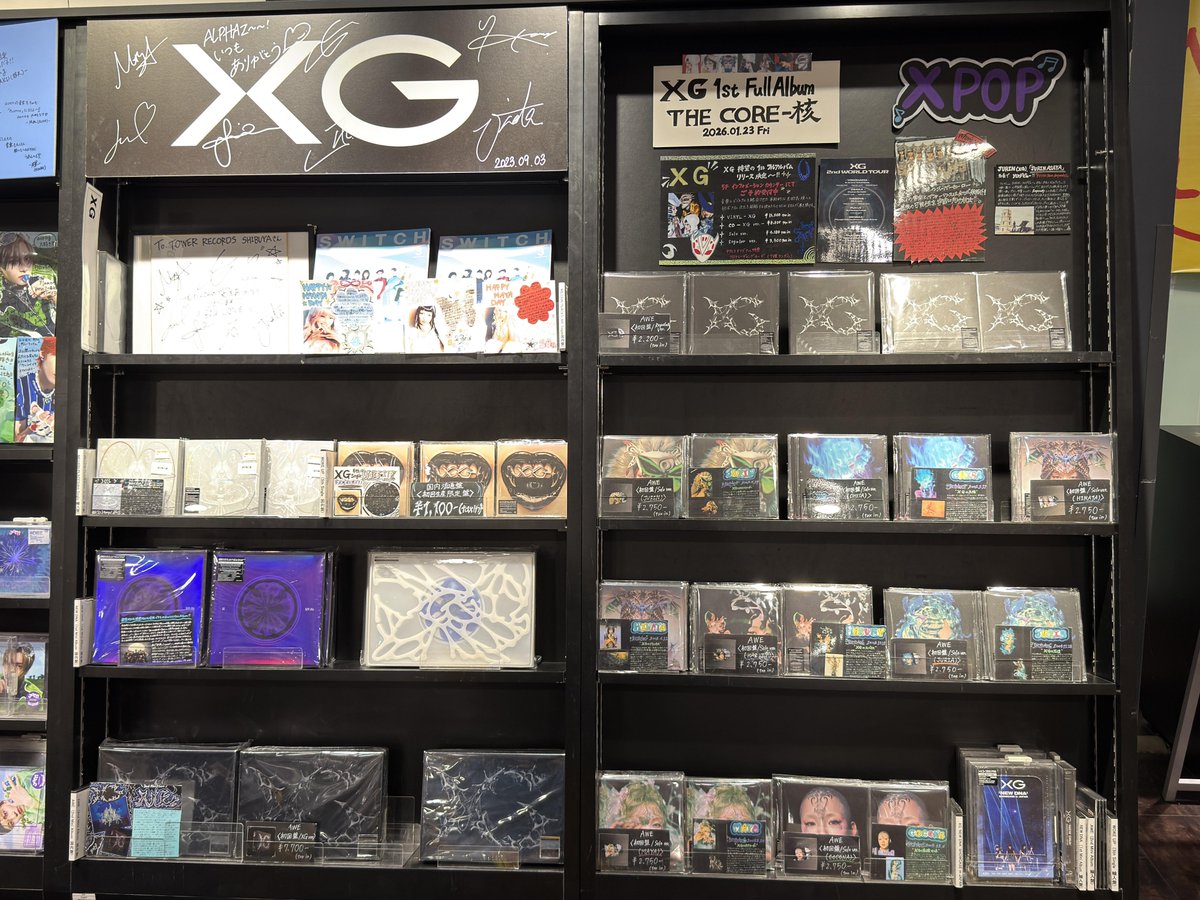 タワ渋XG】 #XG 1st Full Album『THE CORE - 核』 2026年1月23日発売