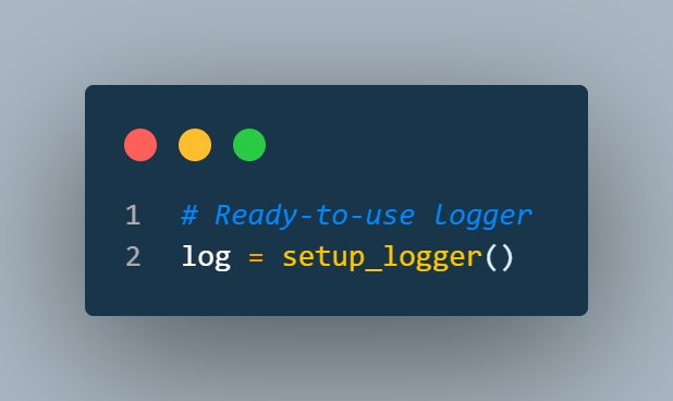 Shahrouzlogs's tweet image. 6️⃣ Finally, return &amp;amp; initialize the logger:

`log = setup_logger()`

Now every module can:
log.info(), log.error(), etc. 🔧 6/7