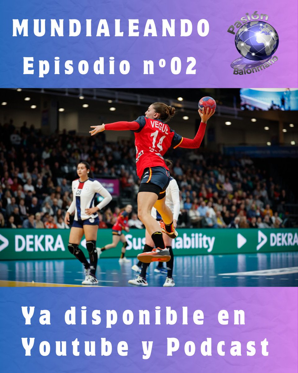 📢 MUNDIALEANDO - Programa Especial Mundial Femenino #GERNED2025

👉 Episodio 2 - Las #Guerreras vencen a Paraguay

🗣️ Lysa Tchaptchet, Lucía Prades y Ambros Martín

📸 Jure Erzen / kolektiff

📺 Disponible en Youtube y Podcasts de <a href="/PasionBM/">PASION BALONMANO</a> <a href="/AlaMaderaFM/">AlaMaderaFM</a>: pasionbalonmano.wixsite.com/pasionbm/post/…