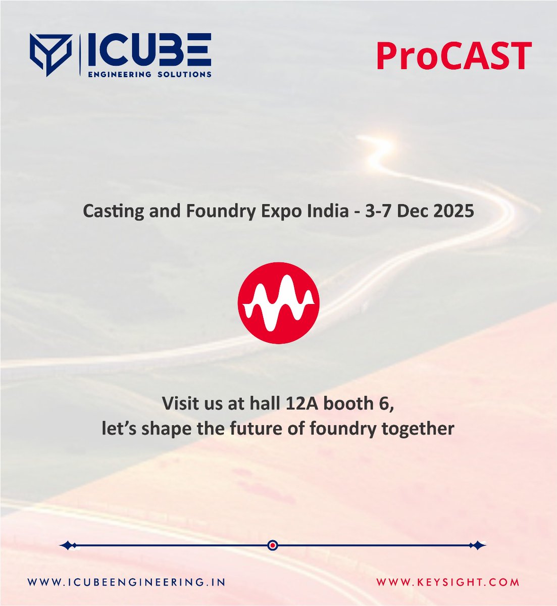 icube_engineer's tweet image. CASTINGS &amp;amp; FOUNDRIES EXPO INDIA 2025!
Hall 12A · Booth 6 | Dec 3–7, Gandhinagar
Showcasing real-world advances in #castingsimulation to boost productivity, reduce metal use &amp;amp; improve quality.
Meet our expert Manjunatha T.M on-site. Visit us or book a meeting! 🤝
#Foundry #ProCAST