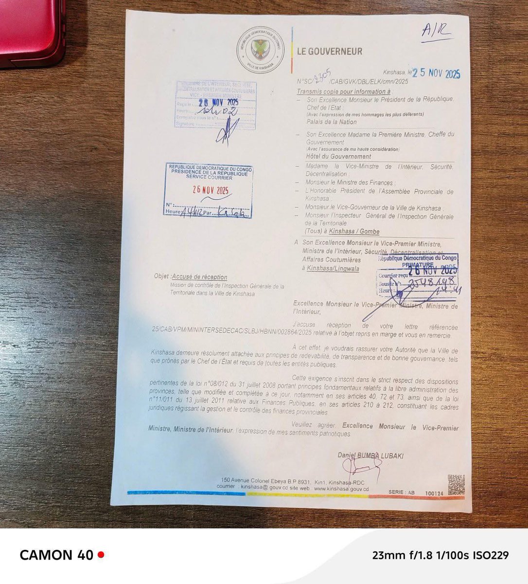 solangekamwya's tweet image. L’autorité urbaine de Kinshasa, Daniel BUMBA, a apporté sa réponse au Vice-Premier Ministre de l’Intérieur.