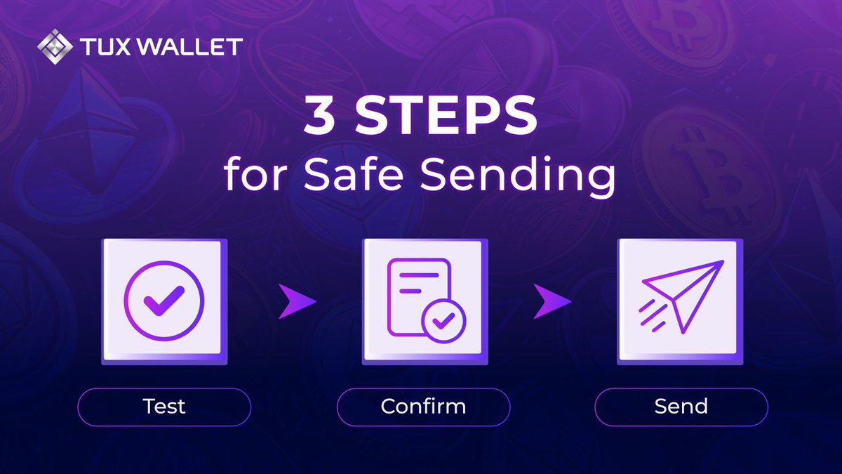 tux_wallet's tweet image. Pro tip: Always test send a small amount first.
Even pros do it.