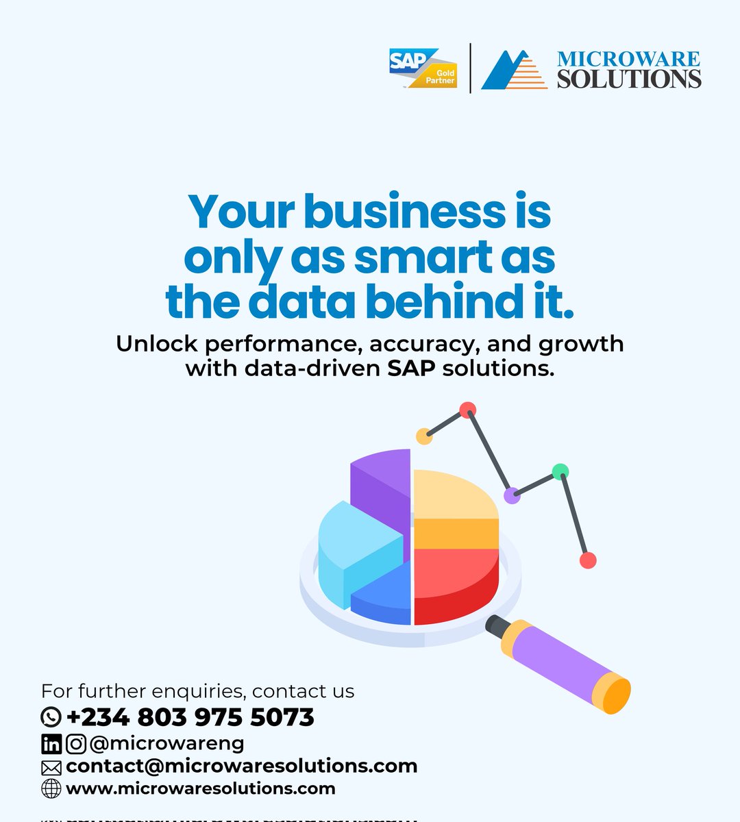 microwareng's tweet image. With SAP-powered solutions from Microware Solutions, you get real-time insights, streamlined processes, and smarter decision-making across every department.

From finance to operations, your data becomes a roadmap for growth, not guesswork.

#erpsoftware #sapimplementation