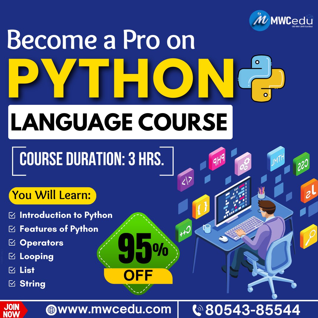 Riya1495707's tweet image. Python Programming Course

Discover the fundamentals of Python, including functions, modules, data structures, and syntax.
 Through practical exercises, real-world projects, and problem-solving, you can gain practical experience.

#pythonprogrammingcourse #freepythonprogramming