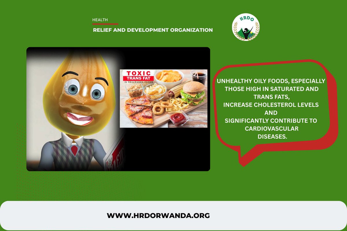 Every meal is a choice between nourishing your body or harming it. Trans fats slowly damage the heart, increase inflammation, and steal years of healthy life. Let’s choose foods that protect us, not those that silently weaken us. hrdorwanda.org/reducing-trans…