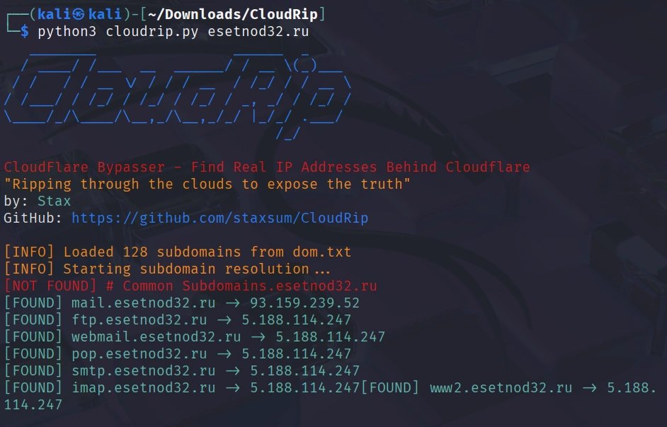 _aircorridor's tweet image. Cloudflare hides 19.3% of all websites—but not perfectly.

CloudRip scans subdomains to find IPs not behind Cloudflare protection, exposing the real origin server:
hackers-arise.com/web-app-hackin…
@three_cube