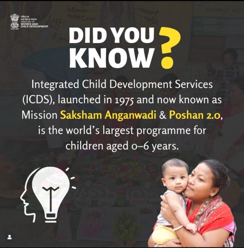 RanchiPIB's tweet image. Mission Saksham Anganwadi &amp;amp; Poshan 2.0 देशभर में 0 से 6 वर्ष तक के लाखों बच्चों को पोषण, देखभाल और स्नेह प्रदान कर उन्हें सशक्त बना रहा है।

@PMOIndia @Annapurna4BJP @savitrii4bjp @PIBWCD @MinistryWCD