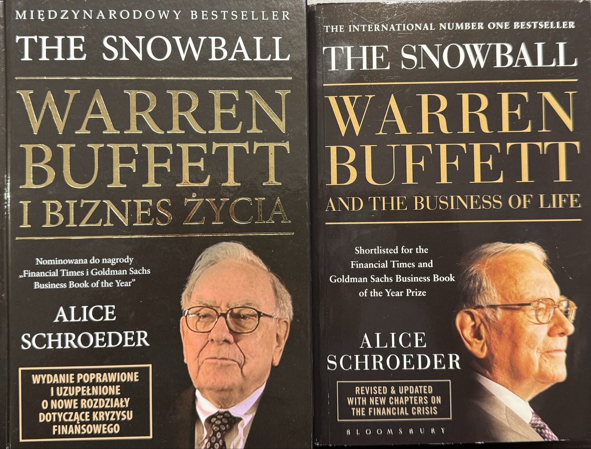 I already own a wonderful, numbered collector's edition #9. It's an honor to possess it <a href="/WarrenBuffett/">Warren Buffett</a>  Patience, building value, consistency in action. The best investment lesson: "The Snowball: Warren Buffett and the Business of Life" by Alice Schroeder in the Polish 🇵🇱 edition