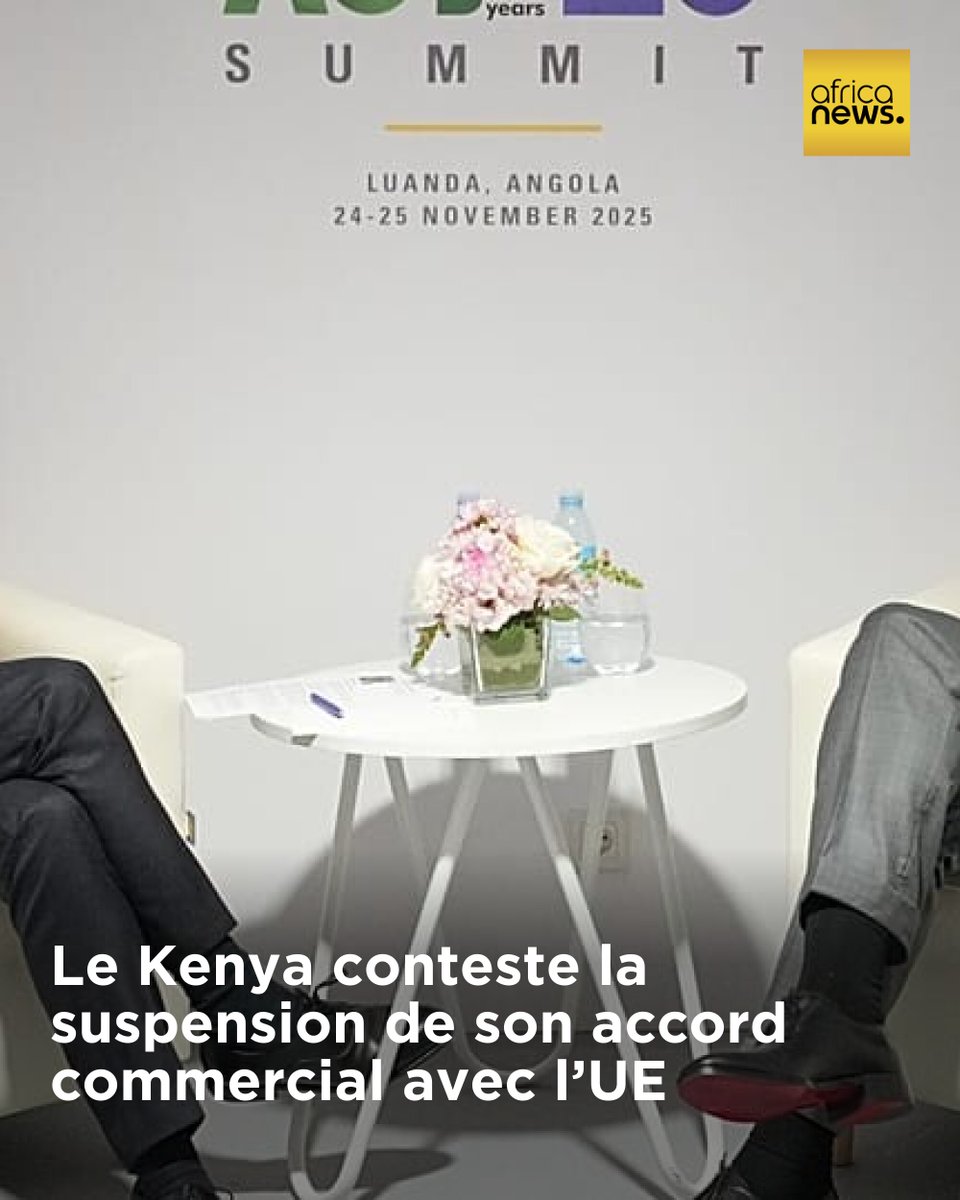 Le Kenya conteste la suspension de son accord commercial avec l’UE
➡️ l.africanews.com/cap