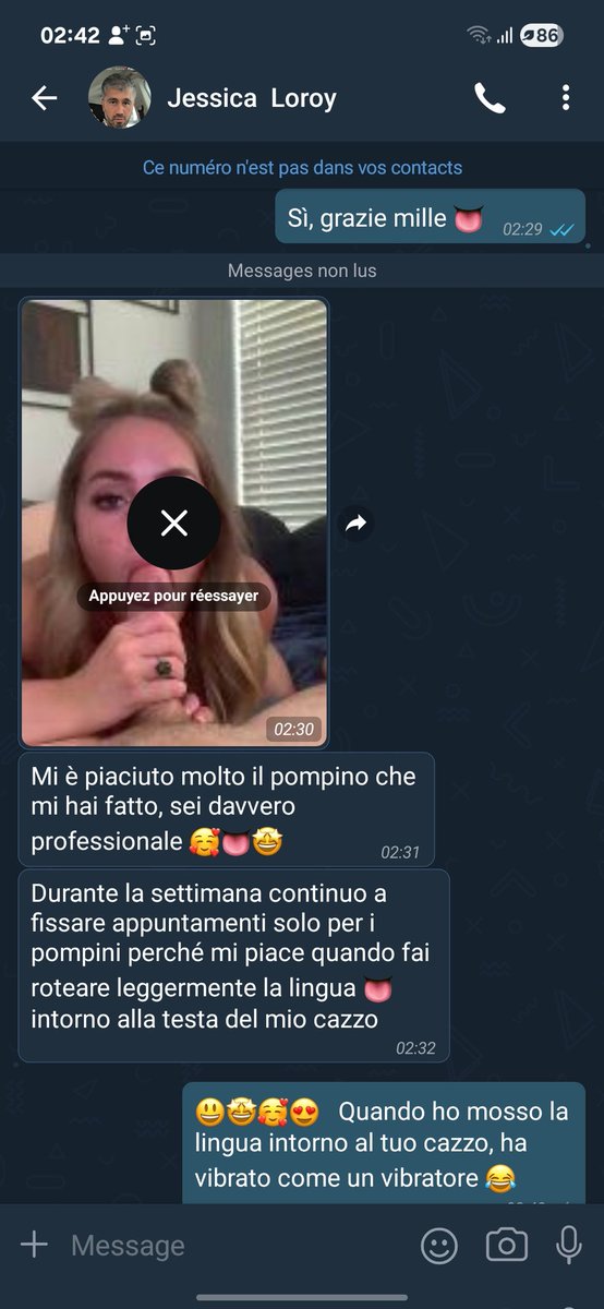 Adoro quando i miei clienti sono soddisfatti, miei piccoli tesori, venite da Zangi per fissare un appuntamento, vi farò un bel pompino a partire da 40€  
Il mio numero Zangi: 2341154187