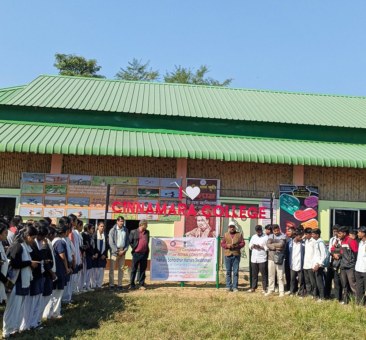 JorhatNss's tweet photo. Constitution Day is celebrated in Cinnamara College in Collaboration with the Department of Political Science on 26 th November,2026.
Dr Anjan Saikia, Principal Cinnamara College and Prof Nitul Chandra Borah President Teachers Unit also attend the meeting. https://t.co/lu3Qr9J0Tg