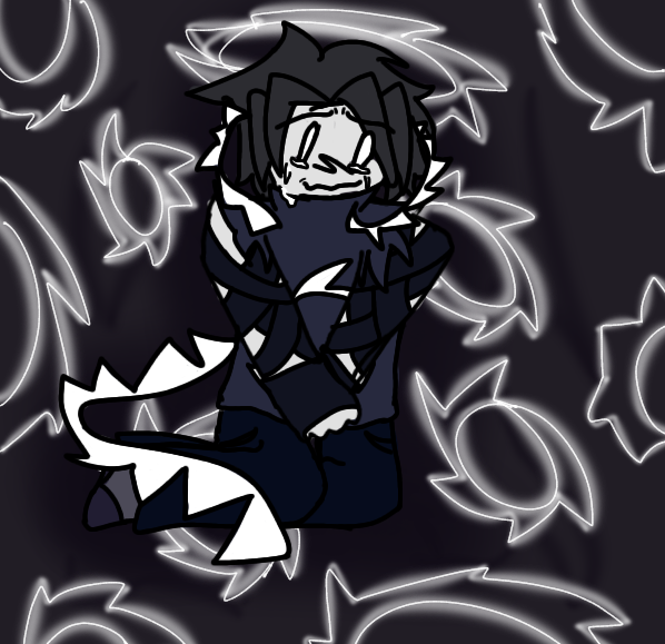 existin_somehow's tweet image. Made this for an animation but I&apos;m never going to actually animate it so have Two time crying or smth idk 

#twotime (ew but sigh #forsaken)