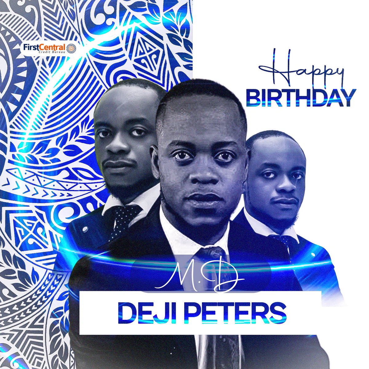 It's World Deji Peters Day!

Join us in wishing Deji Peters a fantastic birthday to our MD/CEO of <a href="/firstcentralng/">FirstCentral Credit Bureau NG</a>

Your dedication and passion inspire the entire team every day. We hope you have a wonderful celebration, MD/CEO!

Cheers to a great leader and a happy year ahead!