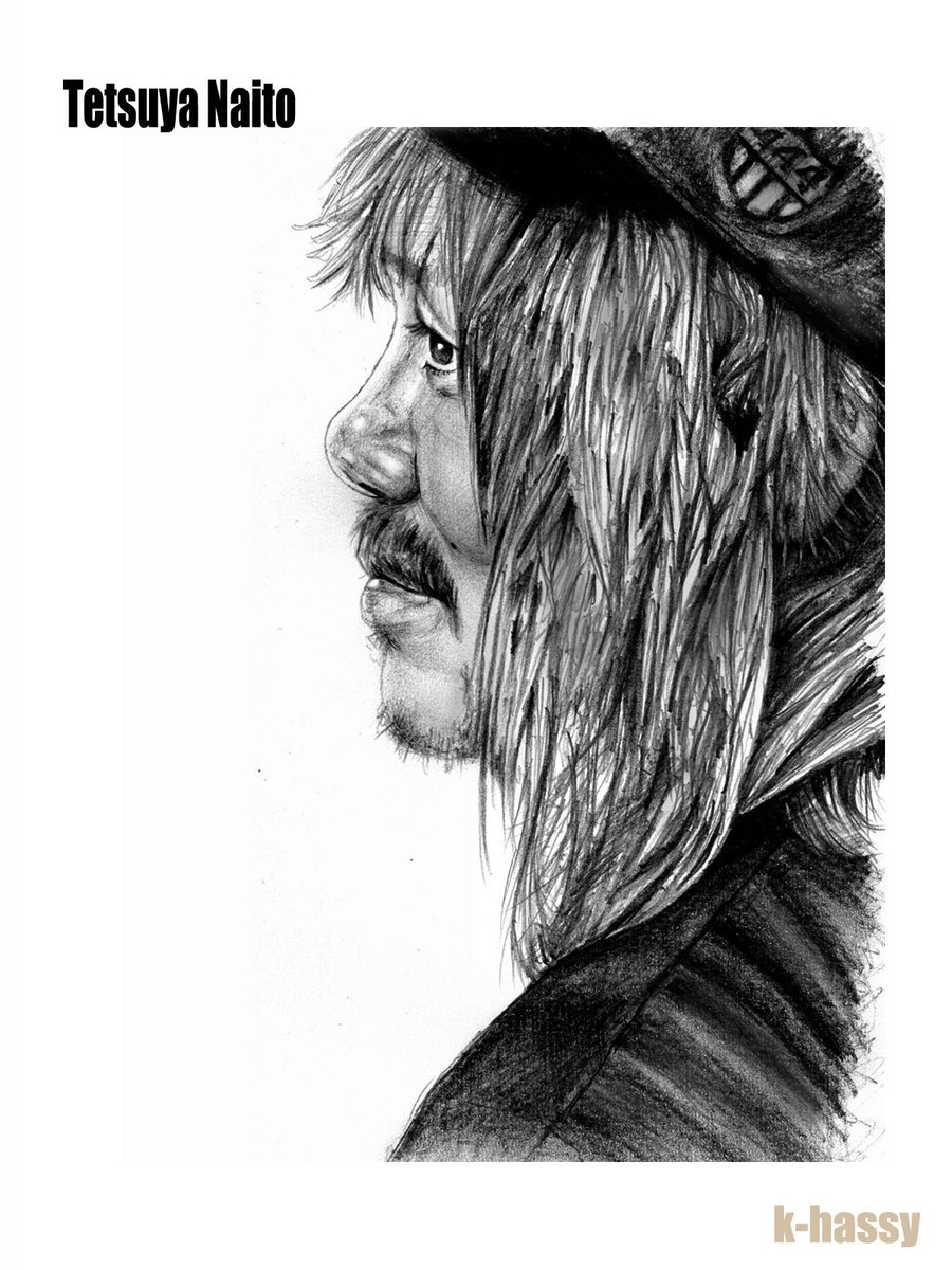 LOS TRANQUILOS de JAPON 内藤哲也選手を鉛筆で描きました