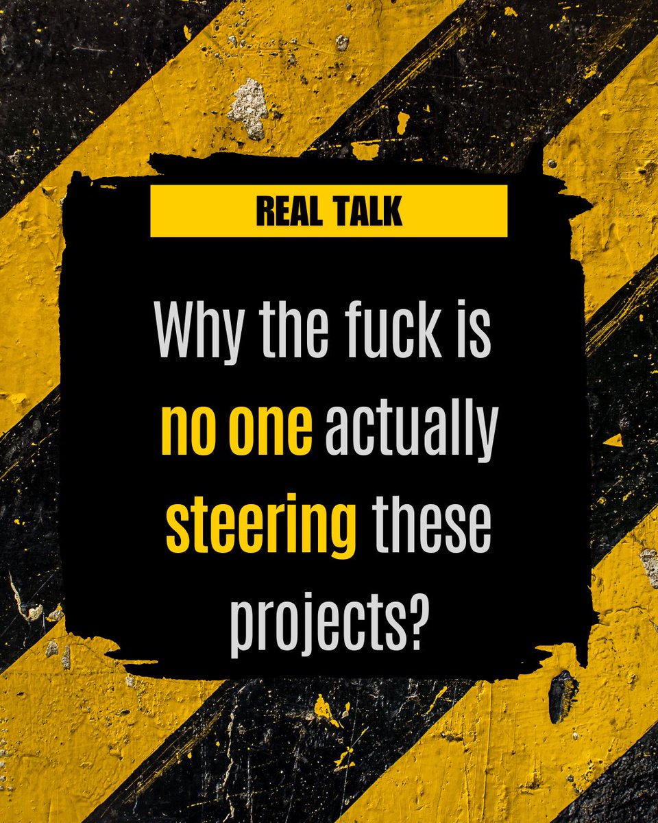 PatsyStout100's tweet image. No one’s steering.
Plenty of updates. No ownership.
Plenty of meetings. No challenge.
Projects don’t fail from lack of action.
They fail from everyone assuming someone else is in charge.

#ProjectDelivery
#ConstructionLeadership