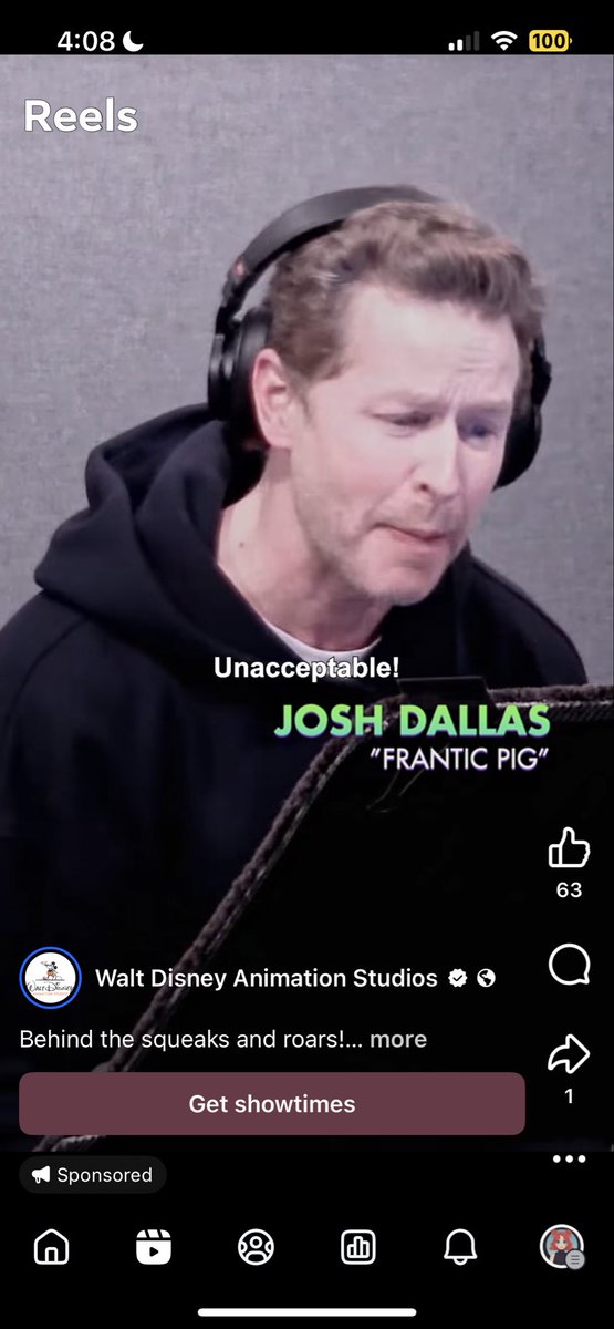 sapphireginger's tweet photo. Probably not the best screenshot but I had to take it so fast!! I didn’t realize he ( @JoshDallas ) was going to be in ( Zootopia 2) and how freaking cool is that?!?! 

#joshdallas #zootopia2 https://t.co/GxoprRE64s
