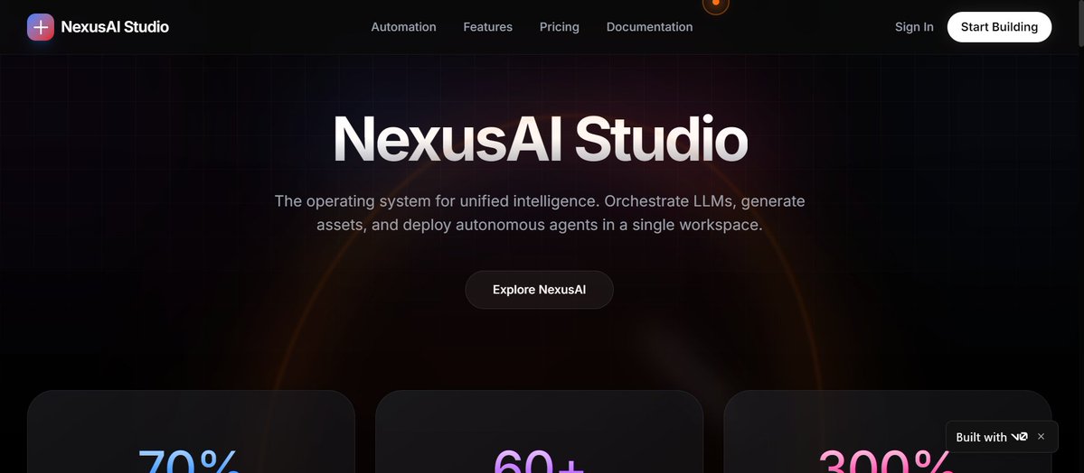 BlogTriggers's tweet image. 🚀 Made a Modern SaaS landing page template on v0.app using HTML refs from the internet — v0 turned it into full Next.js instantly!

Try &amp;amp; Forked it 👇
 v0.app/templates/nexu…

#v0app #Nextjs #SaaS #LandingPage