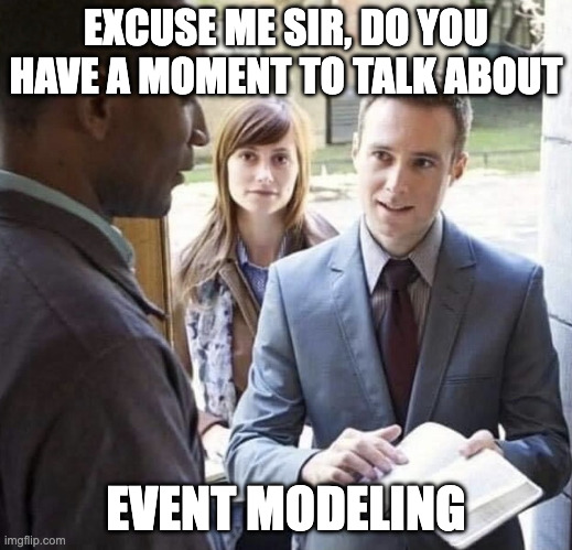yordisprieto's tweet image. Excuse me sir! #EventModeling