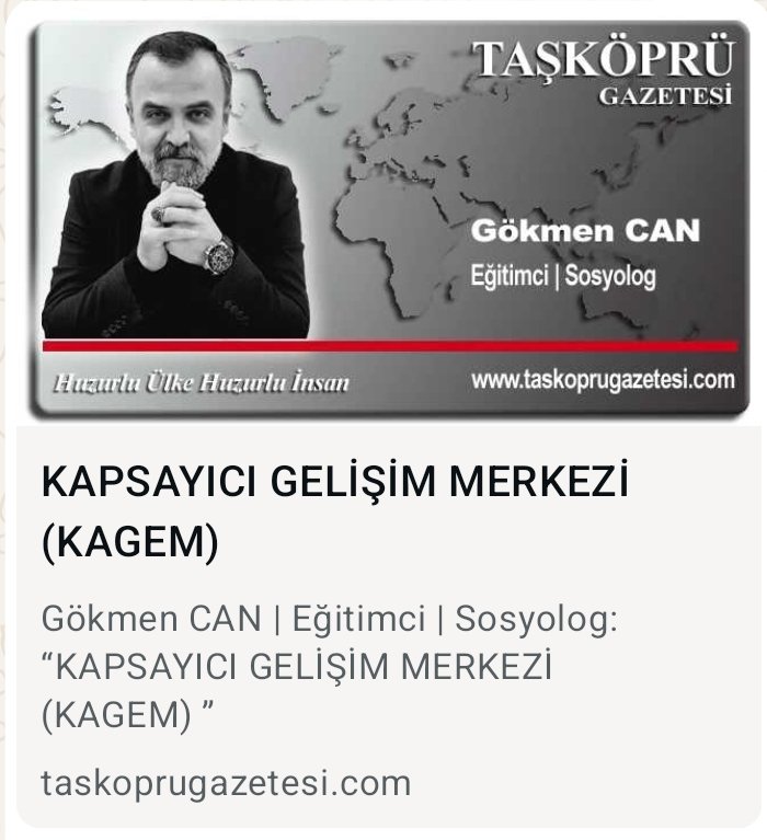 Güzel İşlere Hep Destek Tam Destek

taskoprugazetesi.com/yazarlar/gokme…