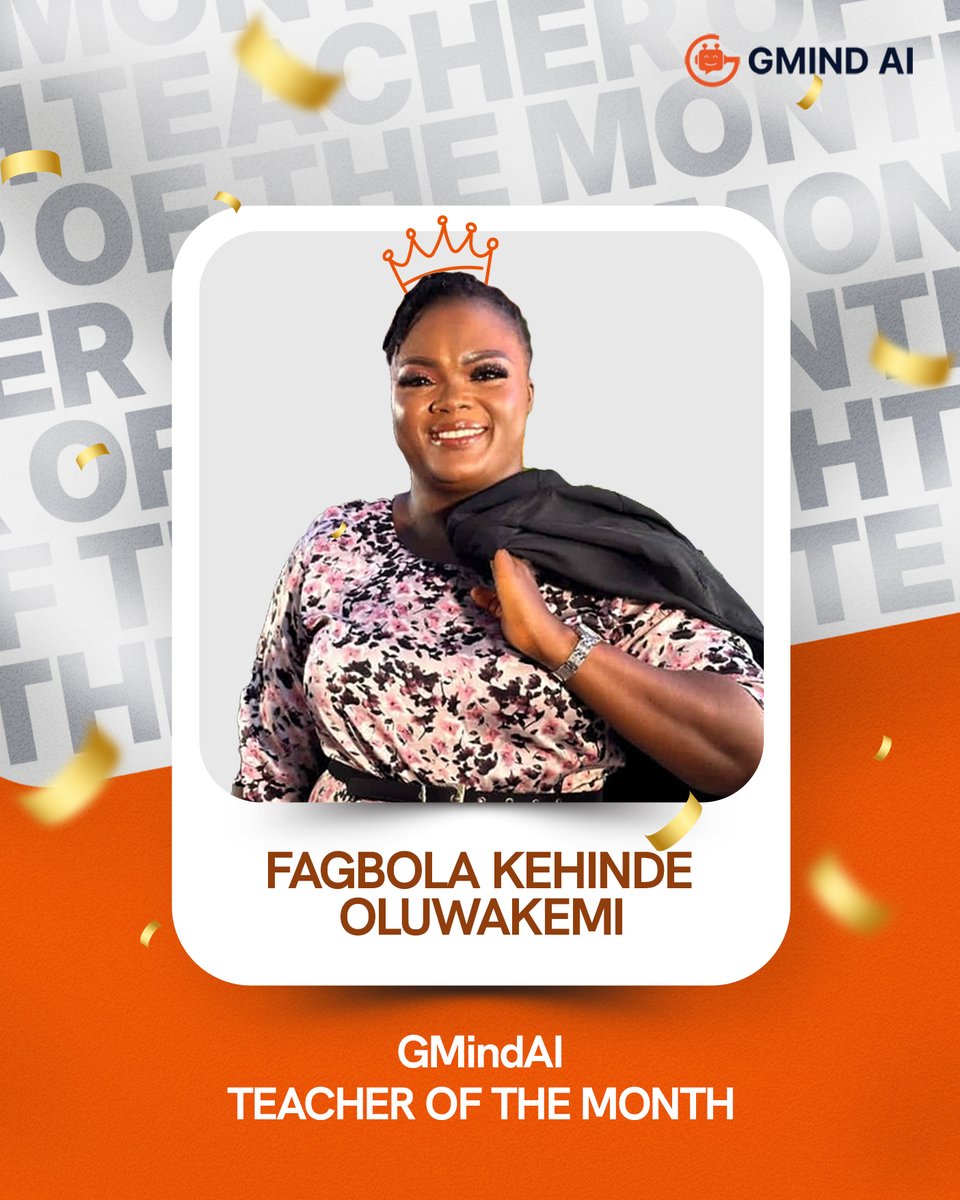 gmindai's tweet image. GMind Teacher of the Month: Fagbola Kehinde Oluwakemi!
Join us in celebrating an educator who is truly transforming her classroom!  Shehas harnessed the power of GMindAI to create dynamic, story-driven lessons that captivate her students&apos; imaginations.
#GMindAI #EduTech #Teacher