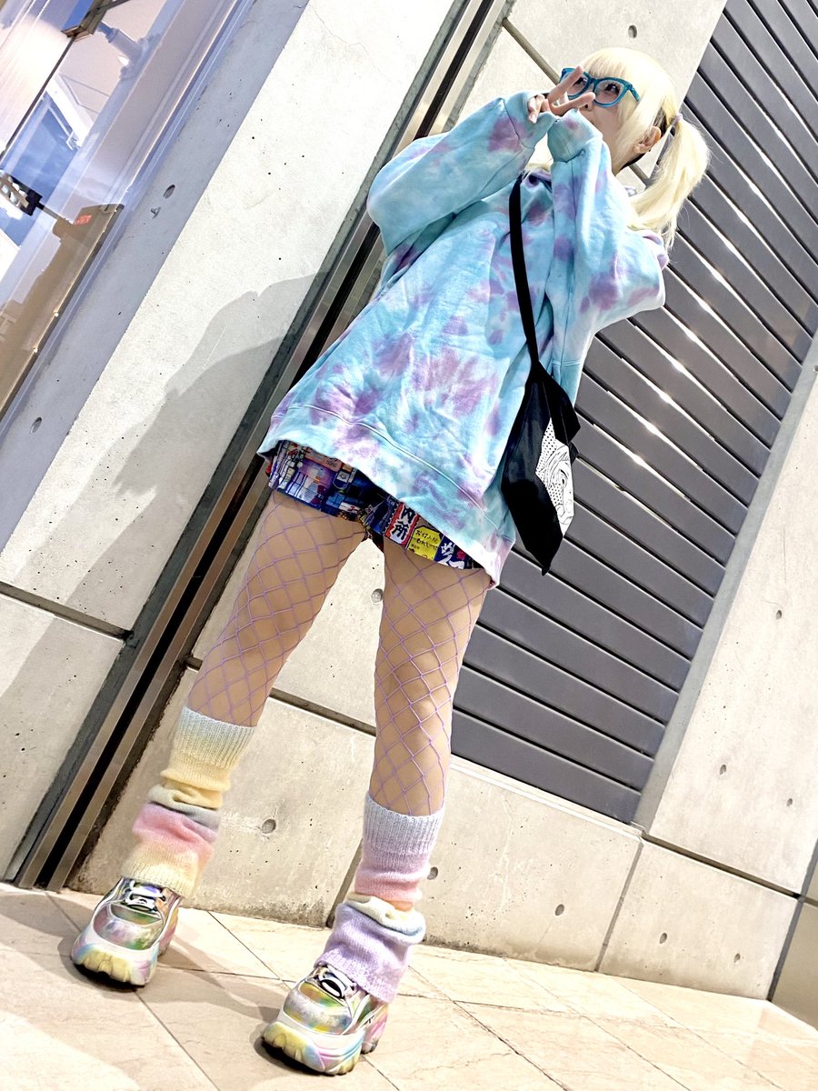 この前のコーデ🩵💜
タイダイパーカー、セカストで700円でげっとできてらっきーだた✌️