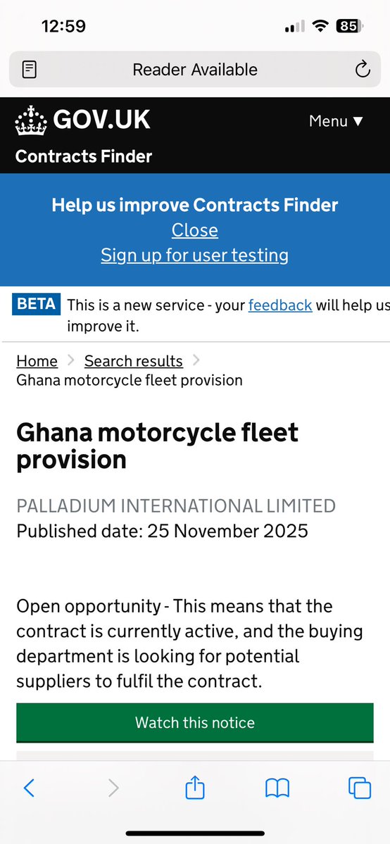 procurementfile's tweet image. Dig deep taxpayers!

Ghana needs 42 heavy-duty motorbikes.

We will find out the price when the supplier is confirmed.