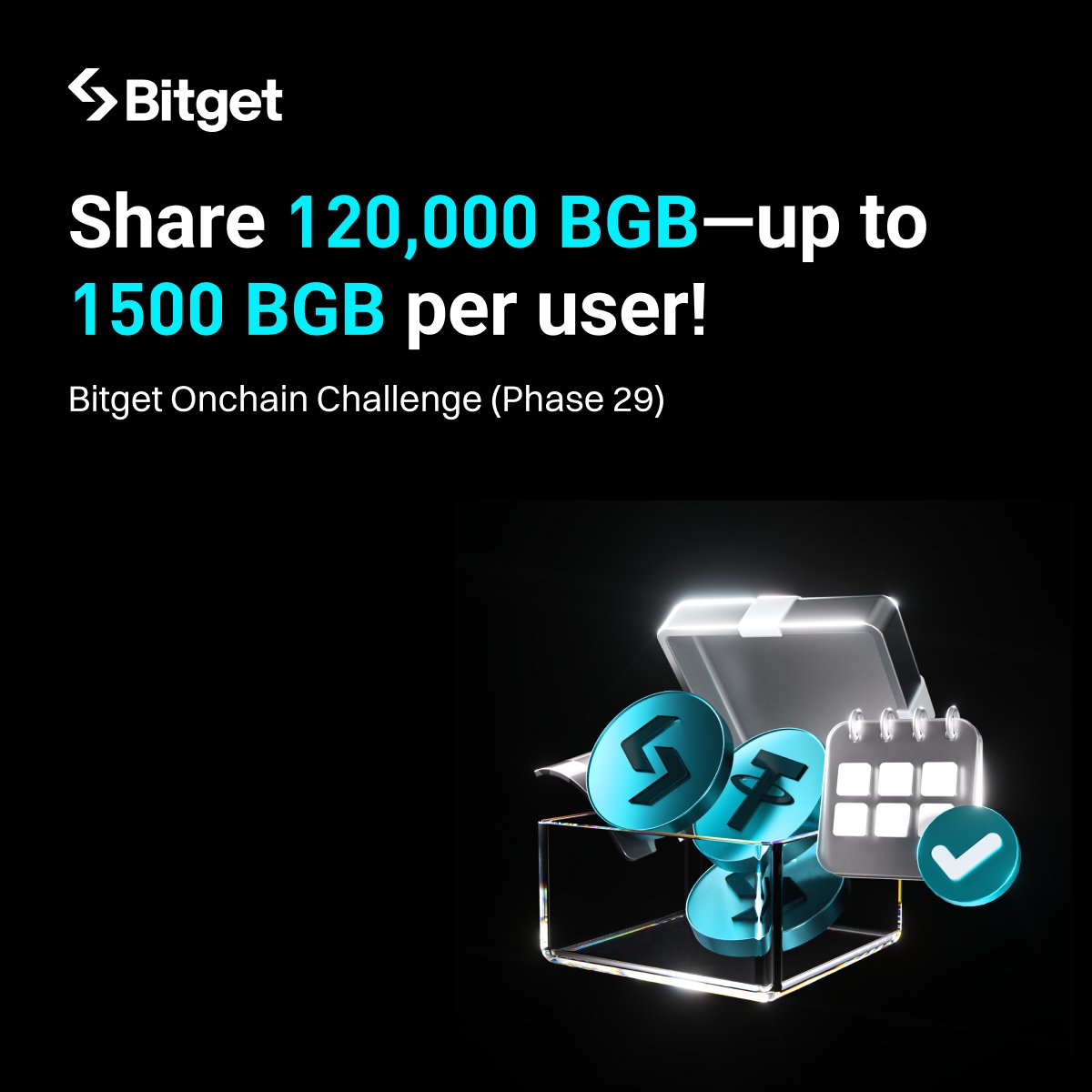 BitgetPL's tweet image. 📢 Nadchodzi #BitgetOnchain  Challenge (Phase 29):

📊Handluj i zgarniaj część z 120 000 BGB! 
💸Do 1 500 #BGB na osobę!

📅26.11, 17:00 – 3.12, 17:00 (CET)

📈Ranking wolumenu handlu na tokenach: KOGE, USELESS, 币安人生, BNBHolder, WOJAK

🔗Wskakuj na pokład:…