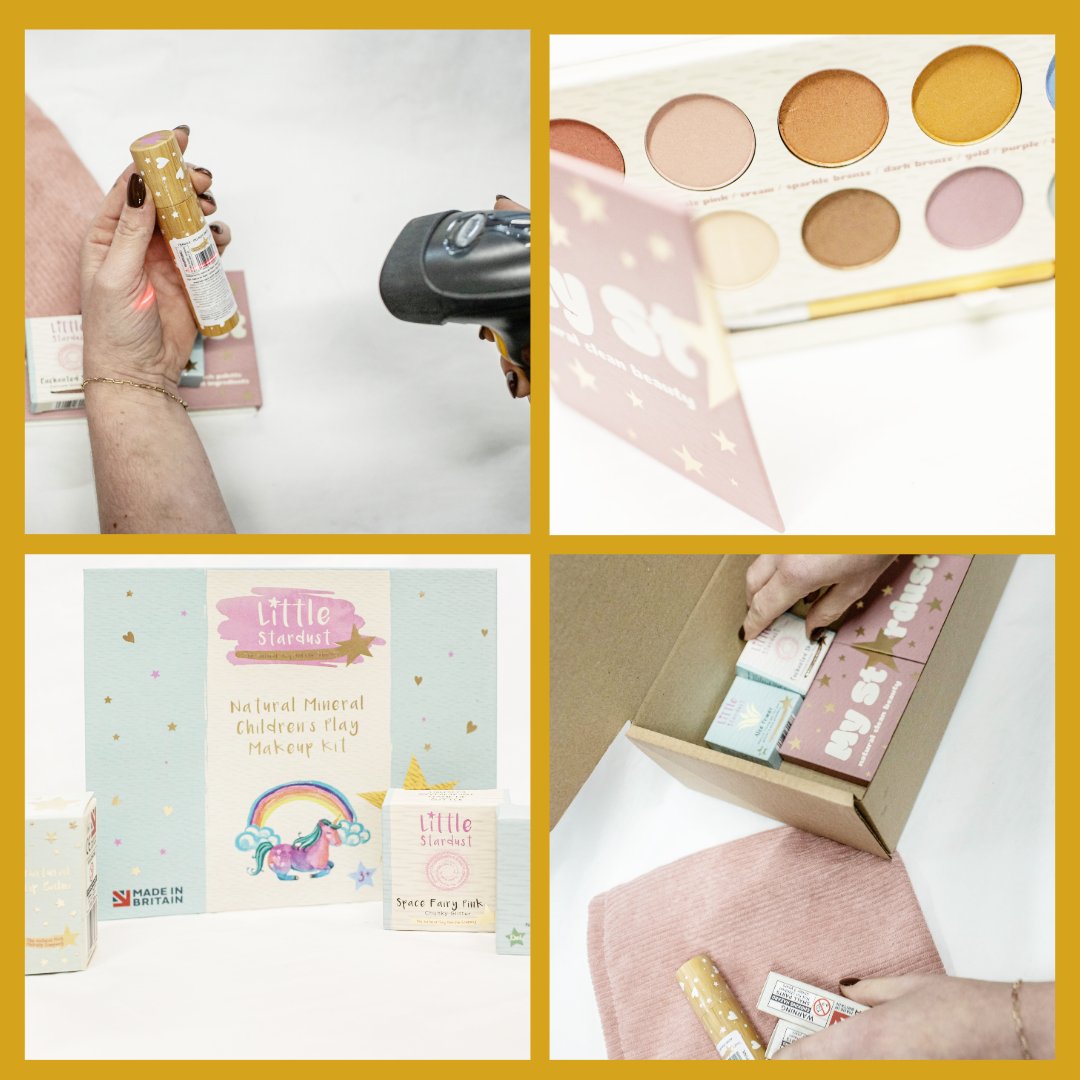 The Natural Play Make Up Company orders are proving to be a popular Christmas gift for young, curious minds — such a joy to package up here in our warehouse.