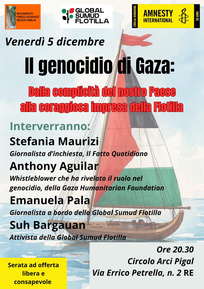 MOVIMENTO FREED ASSANGE REGGIO EMILIA tweet media