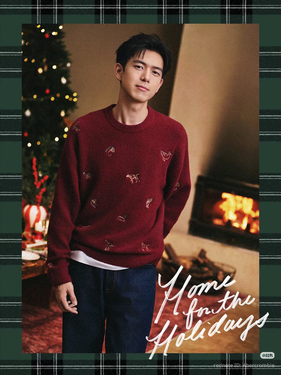 Lou_Anne0404's tweet image. #LiXian for ABERCROMBIE &amp;amp; FITCH Christmas/Holiday collection 😍