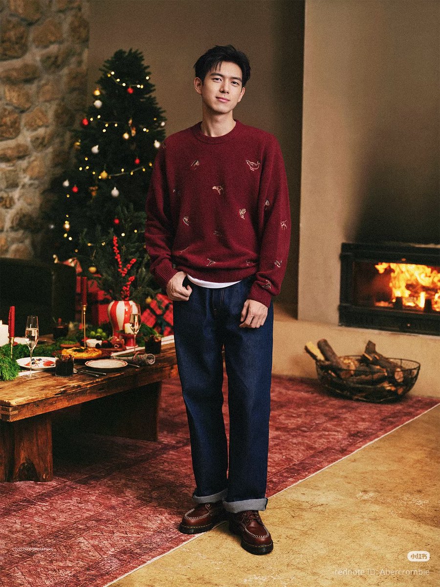 Lou_Anne0404's tweet image. #LiXian for ABERCROMBIE &amp;amp; FITCH Christmas/Holiday collection 😍