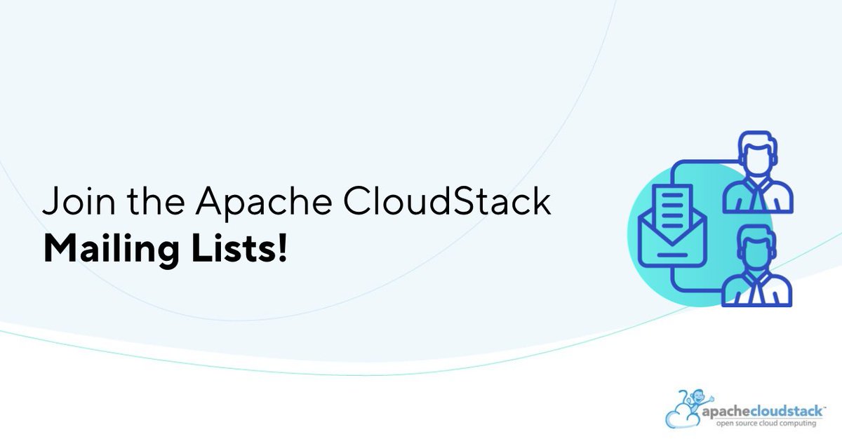 CloudStack's tweet image. Looking to join the #CloudStack community? The mailing lists are where discussions happen, ideas evolve, and project decisions take shape. Other channels exist, but the mailing lists remain the core of community activity.

Explore the mailing lists!
👉 cloudstack.short.gy/f5MrgP
