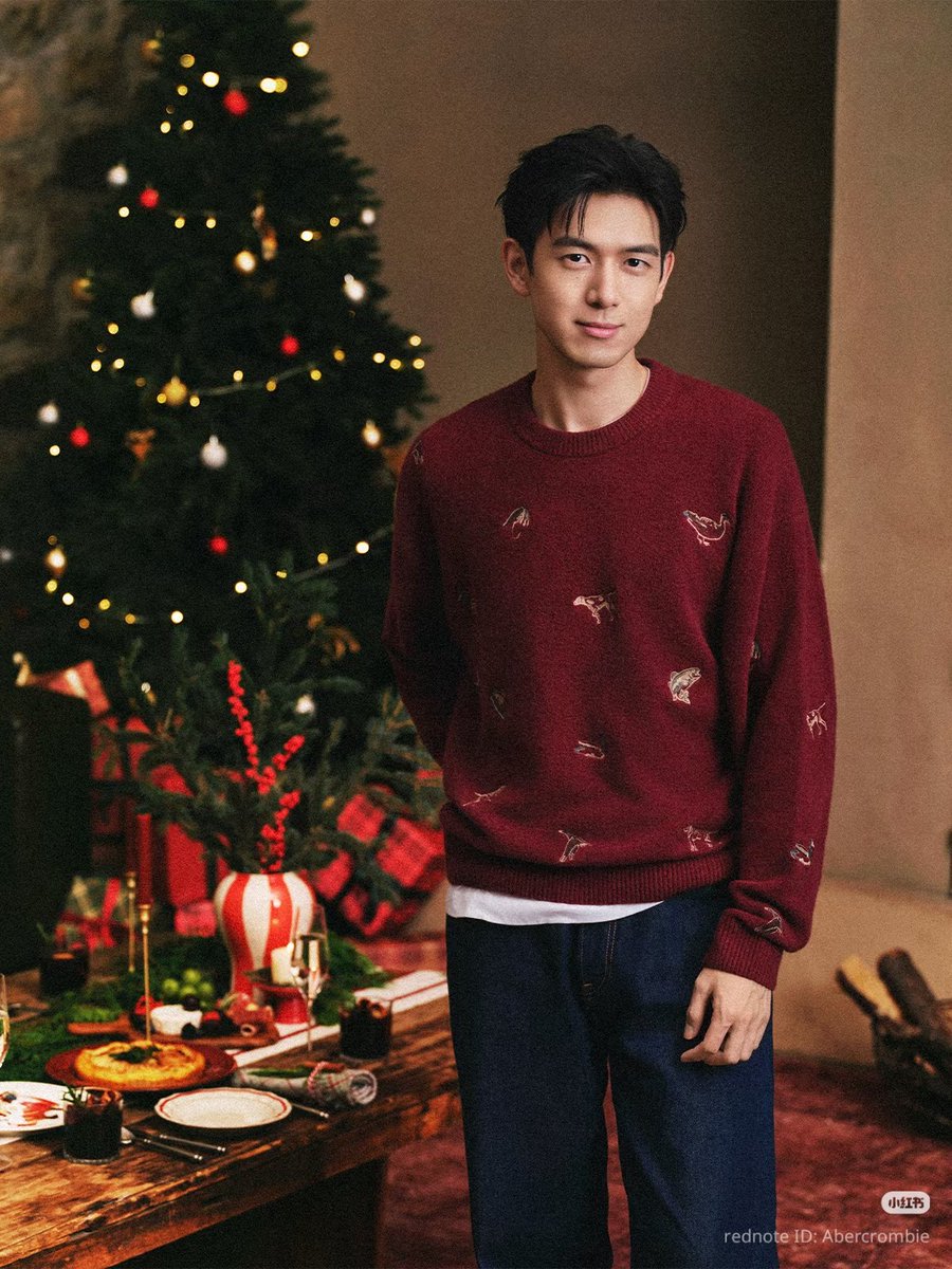 Lou_Anne0404's tweet image. #LiXian for ABERCROMBIE &amp;amp; FITCH Christmas/Holiday collection 😍