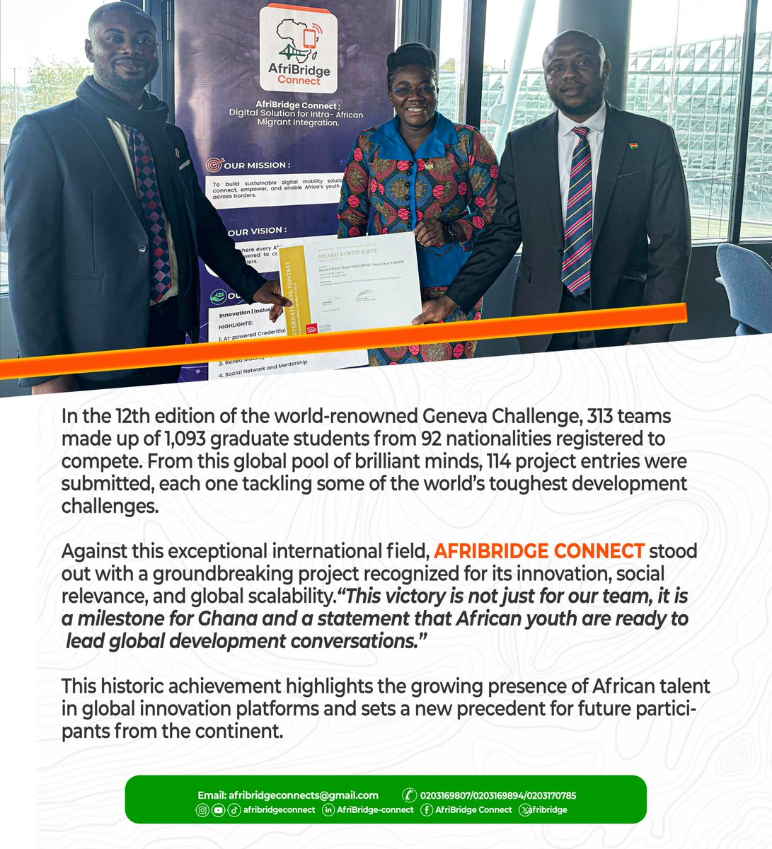 _afribridge's tweet photo. @ghanaingeneva @PulseGhana  @SIKAOFFICIAL1  @heyawson1 @UNmigration @IOMGhana @UNDP4Youth @AfricaFactsZone @BBCAfrica @Citi973 @JoyNewsOnTV @tv3_ghana @ghonetv @Refugees @GhanaPresidency https://t.co/SnNZJjA0O2