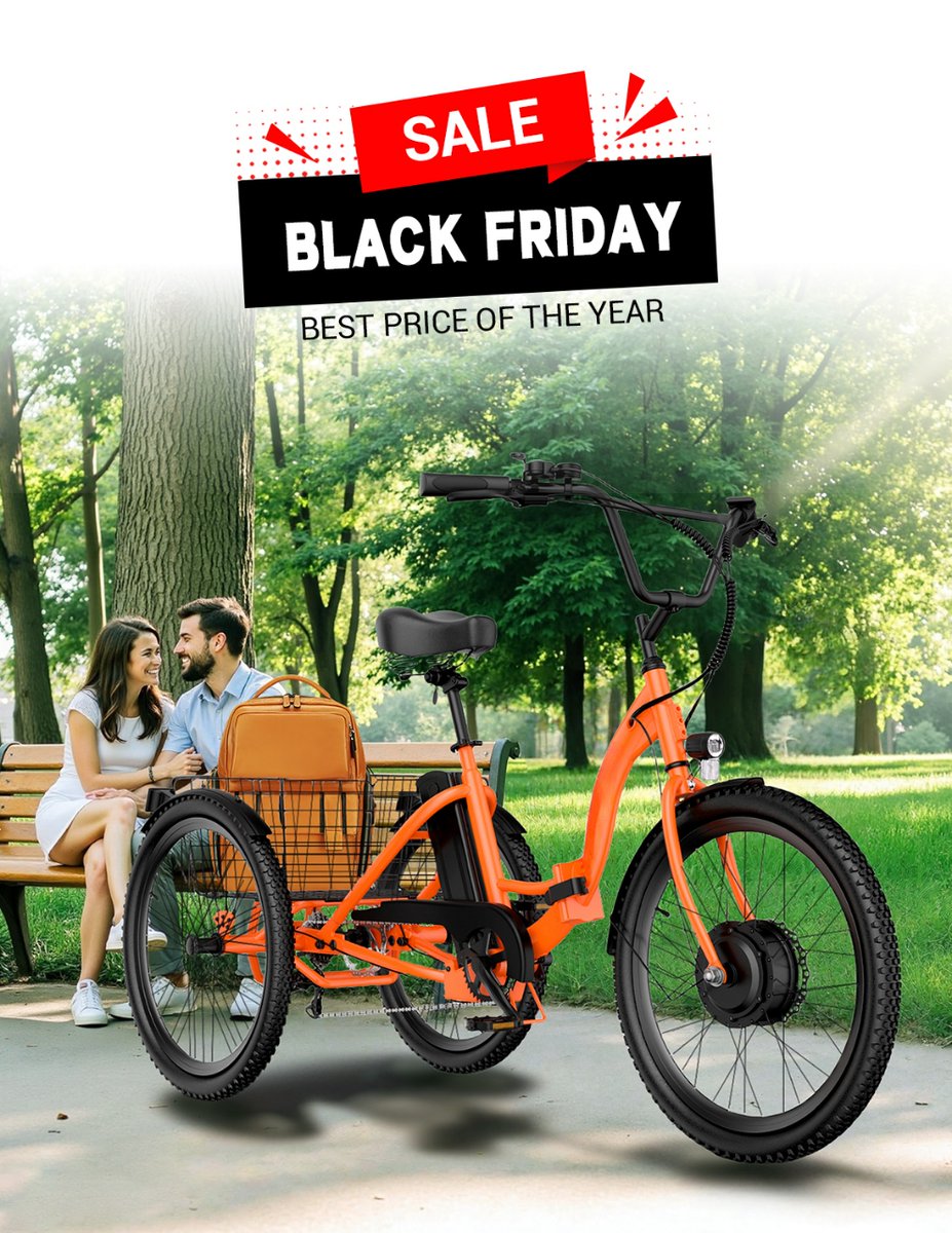 UbeliefSupport's tweet photo. BLACK FRIDAY SHOCKER! 
The UBEB07 Electric Trike is now at its BEST PRICE OF THE YEAR !
BLACK FRIDAY SHOCKER! The UBEB07 Electric Trike is now at its BEST PRICE OF THE YEAR!
Shop the sale now: https://t.co/I4pJOxzLAh
#BlackFridaySale #ElectricTrike #UBEB07 #EbikeDeals https://t.co/4xq9mJb2MN
