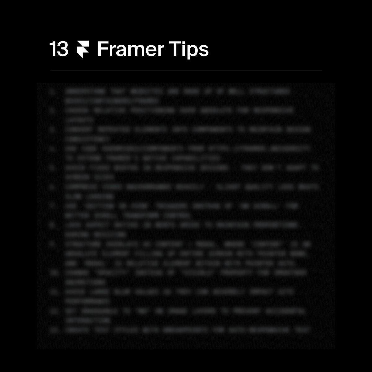 Framer University tweet media