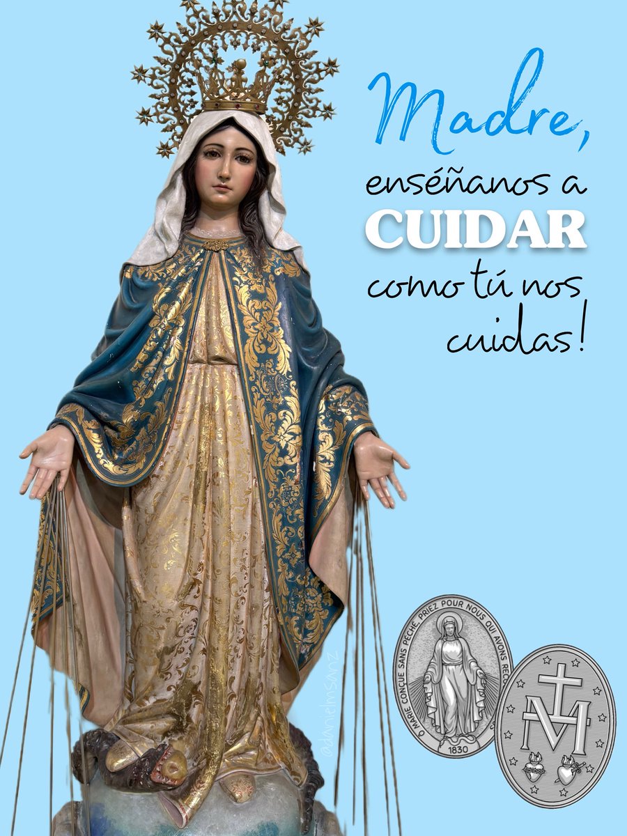 danielmsanz's tweet image. Madre, enséñanos a #CUIDAR cómo tú nos cuidas!!! 

#VirgenMilagrosa #MedallaMilagrosa 
#Famvin #FamiliaVicenciana