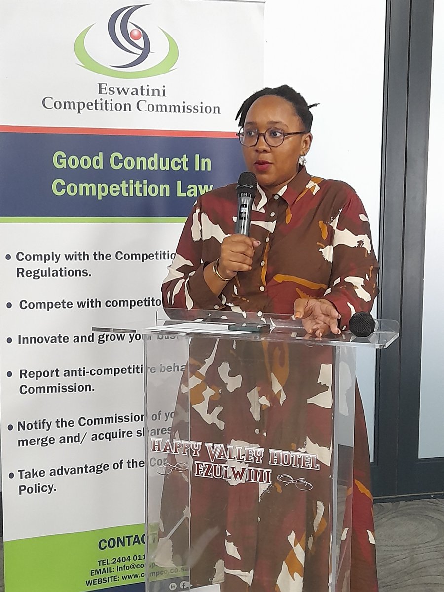 EswatiniCompCo's tweet image. The Eswatini Competition Commission (ESCC) has convened a consumer exploratory workshop themed “Creating a Platform for Cross-Silo Dialogue: Different Perspectives in Consumer Protection and Market Regulation.”

#ESCC #ConsumerProtection