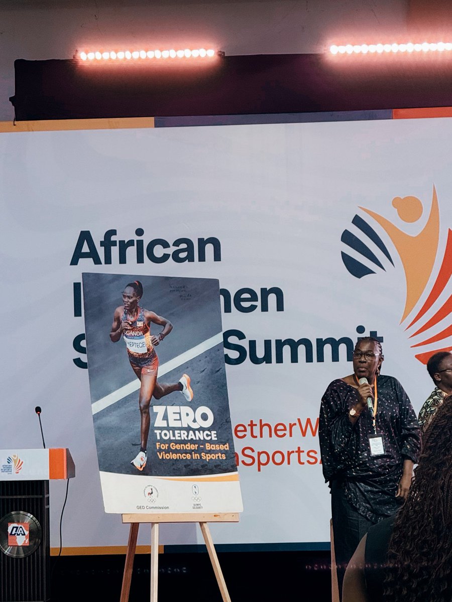 WellnessWithHer's tweet photo. Ending Gender Based Violence in Sports. 
📍the African Women in Sports Summit - AWISI @AWISI_Women @chezadodge 
#TogetherWeWin
#WomenInSportsAgainstGBV
#16DaysOfActivism https://t.co/gAv9tLhmjR