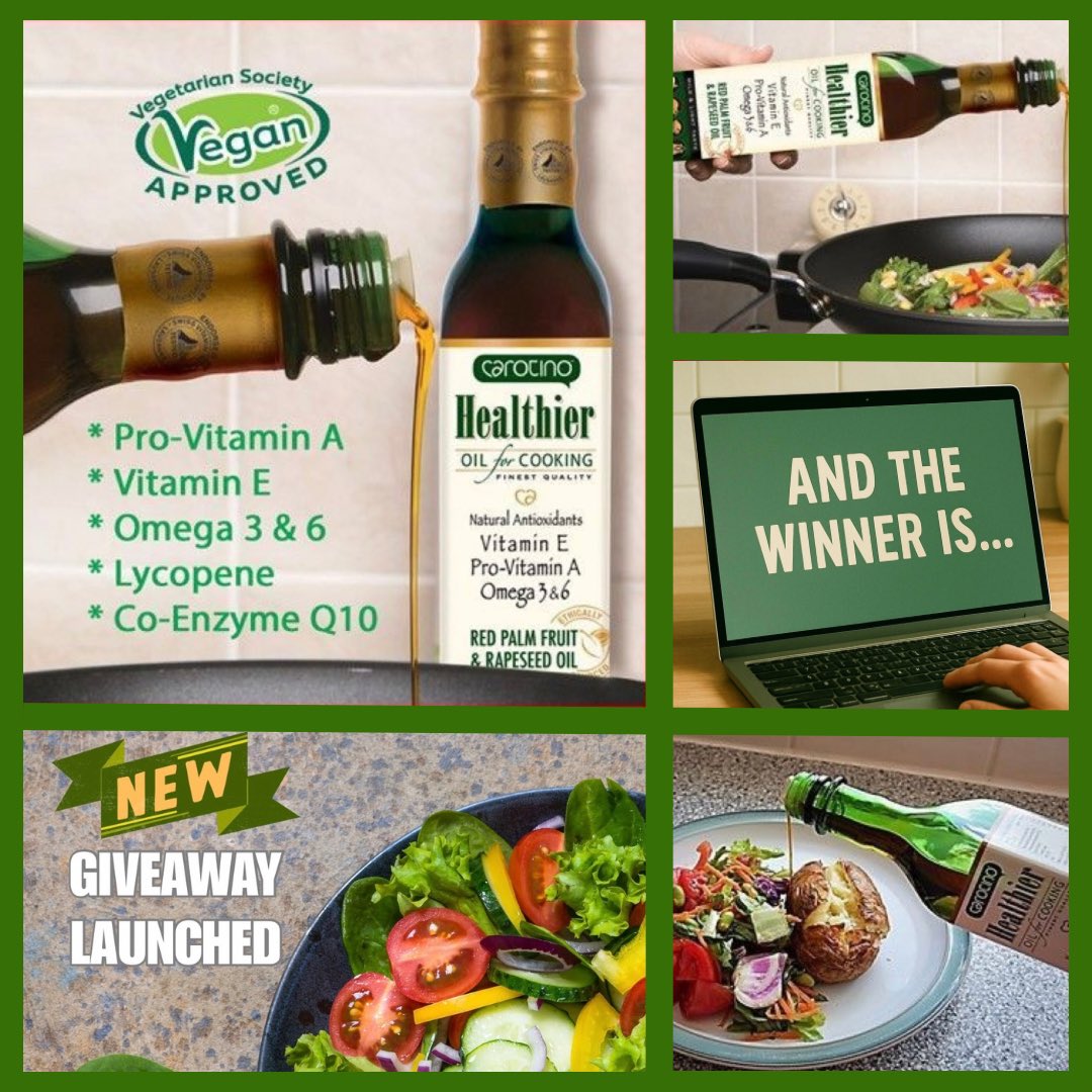 CarotinoOil's tweet image. Congratulations to @HelenYendall who was the lucky winner of our recent Autumn #competition with vitamin-rich Carotino Healthier Cooking Oil! 🎉 We’ve just launched a brand NEW #giveaway for the chance to #win a £50 Love2Shop gift card so enter now! 🍀🤞carotino.eu/win