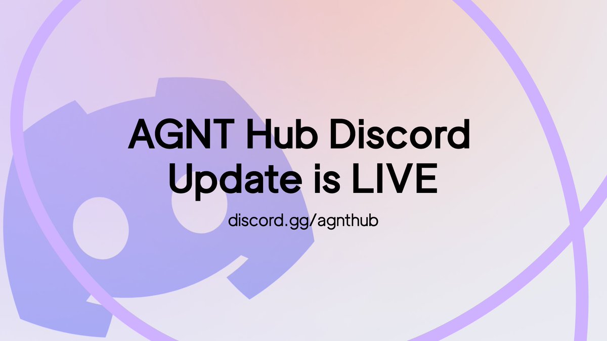 agnt_hub's tweet image. AGNT Hub Discord Update is LIVE.

Leveling just got serious – and a lot more fun.

We’ve added 5 new progression roles:

LVL 5 – Beginner 
LVL 10 – Chatter 
LVL 15 – Advanced 
LVL 30 – Expert 
LVL 50 – Talk Titan

Telegram Boosters now get +10% XP – earn levels faster than anyone…