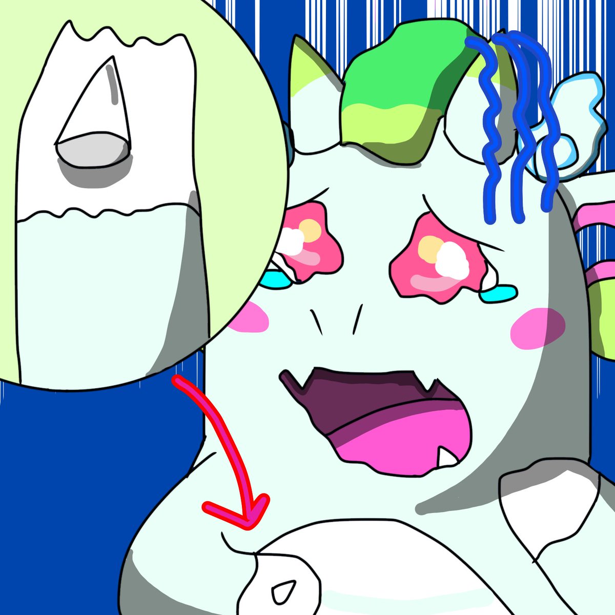 kino_medal's tweet photo. 牙が抜けちゃったっちゃ…💦
 #メダゲアート https://t.co/7n4MrfbWmt