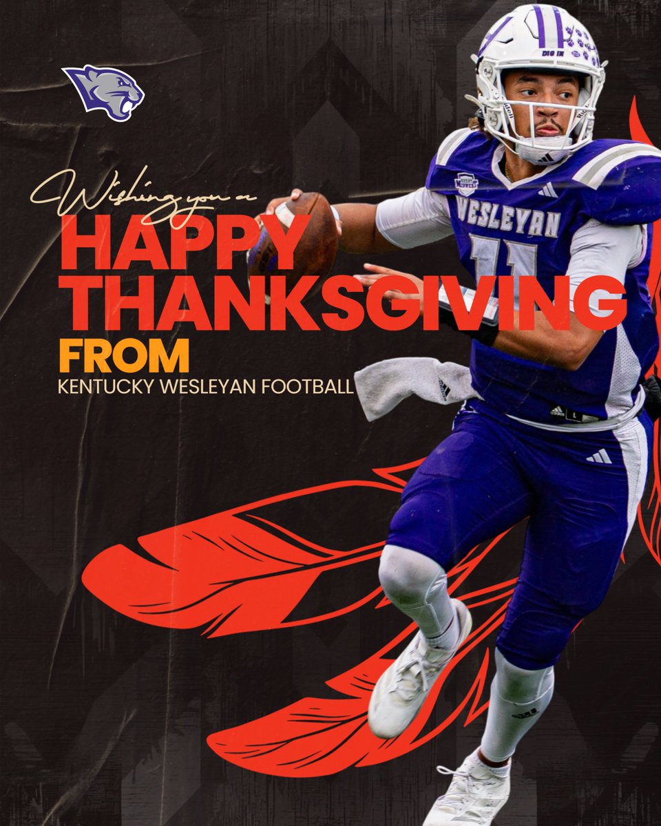 kwc_football's tweet image. Happy Thanksgiving 🍁🦃🍽 

From all of us here at Kentucky Wesleyan College Football to you and your families !

#BeThankful #DIGIN