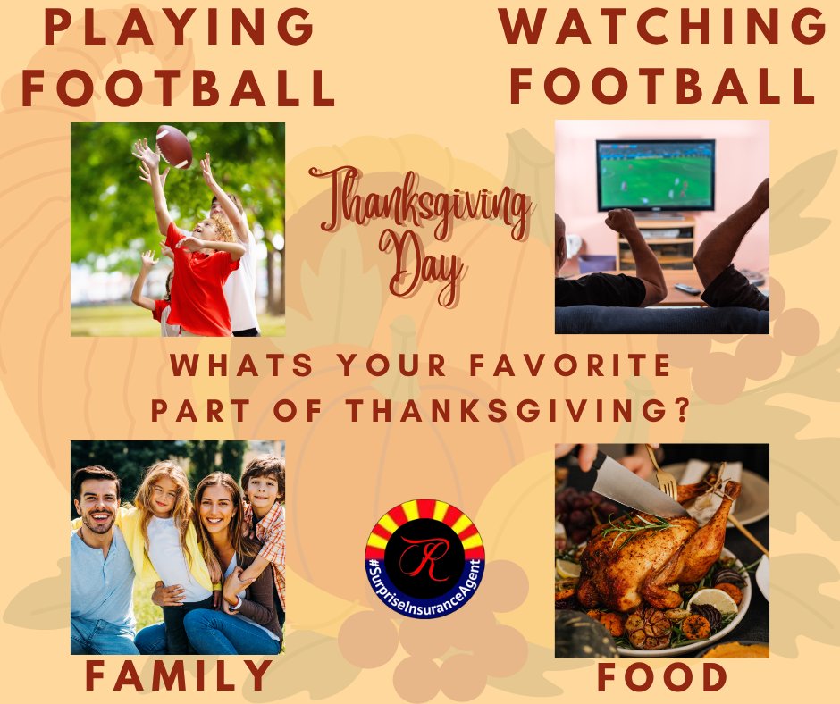 Happy Thanksgiving!

Today we’re counting our blessings — and that includes you! May your day be filled with laughter and love.

What's your favorite part of Thanksgiving?

#SurpriseInsuranceAgent
#HappyThanksgiving
#GiveThanks
