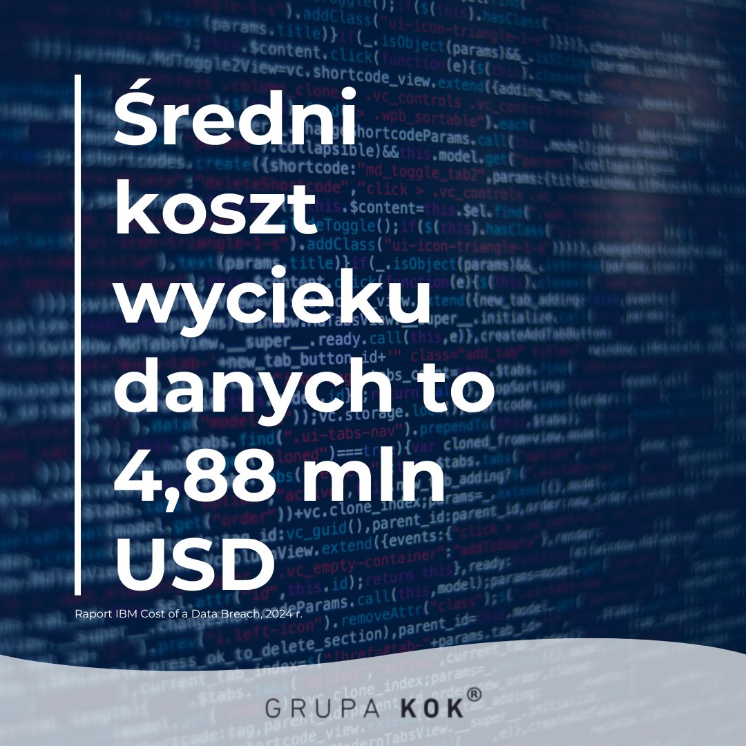 Grupa_KOK's tweet image. 💻Czy wiesz, że średni koszt wycieku danych to ponad 4 miliony dolarów!? Nie pozwól, by Twoja firma trafiła na listę ofiar hakerów.
Zainwestuj w szkolenia z cyberbezpieczeństwa i chroń swoją przyszłość.
#cybersecuritycontent