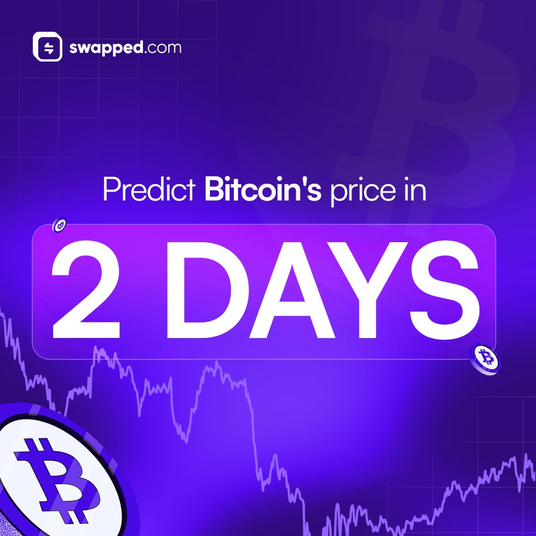 swappedcom's tweet image. Predict Bitcoin&apos;s price in 48 hours

Closest guess wins $50

RT + reply with your prediction