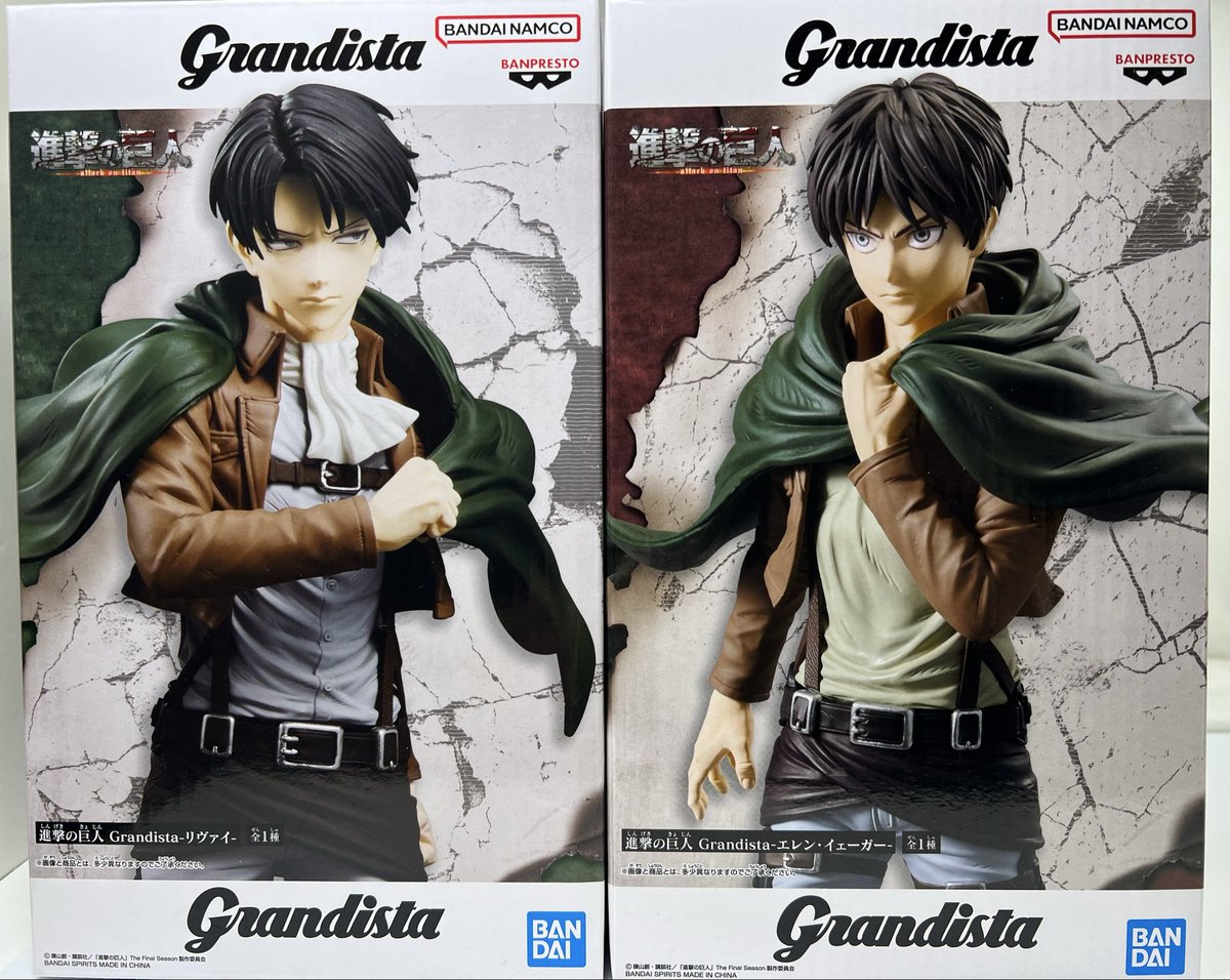 Grandista進撃の巨人 エレン リヴァイ 6個セット 進撃の巨人 Grandista-リヴァイ エレン 6体セット Grandista 進撃の