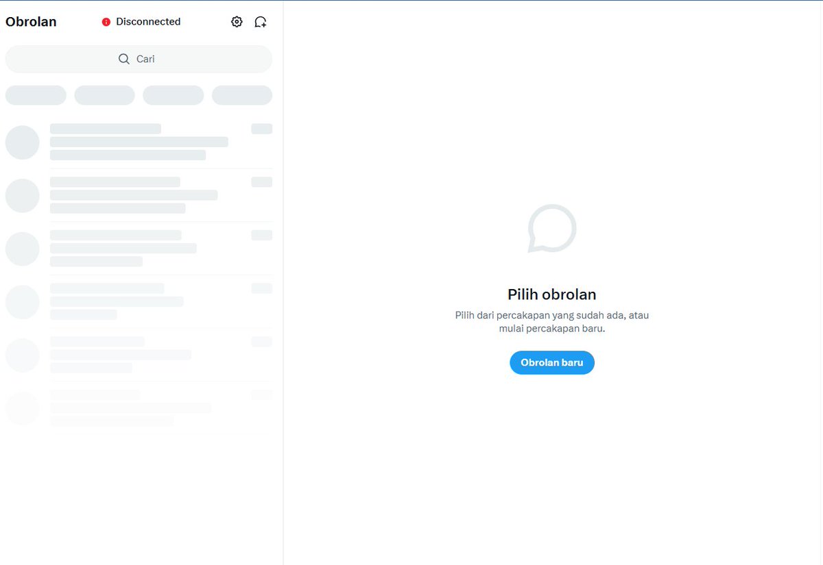 gak bisa buka dm.. kayak gini terus terusan seharian :(