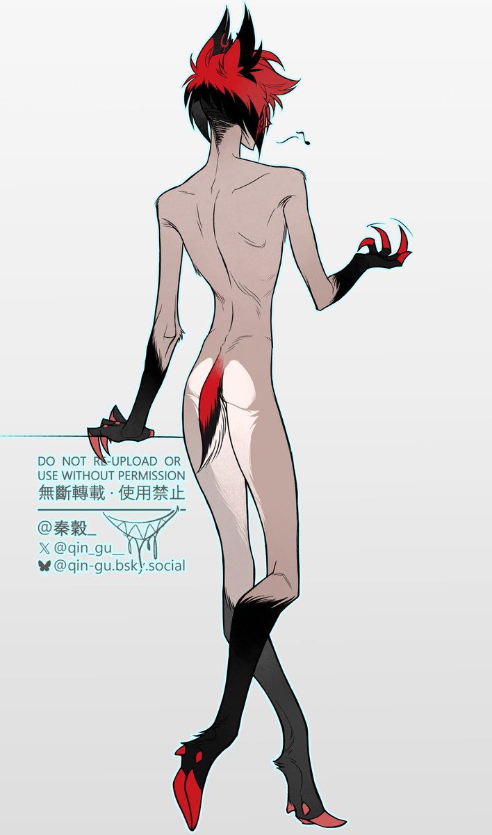 I sketched the kind of body I imagine for 🦌. I prefer him with a feminine silhouette while still clearly looking male — a slender, graceful deer… 😌 (tw: nudity)
#HazbinHotelAlastor